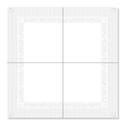 serviette de table blanche 39 x 39